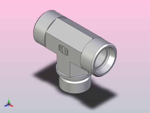 外螺纹螺柱跑步三通TE22LRCFX