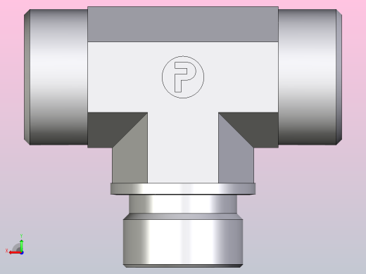 外螺纹螺柱跑步三通TE22LRCFX后视缩略图