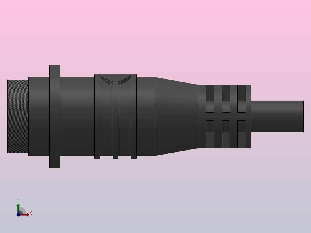 SP1315P[SP1315P-4]航空插头，多芯接头，连接器前视图