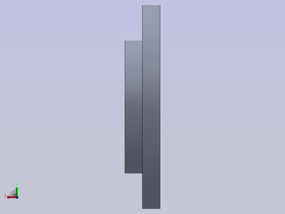 双作用气压缸后视图