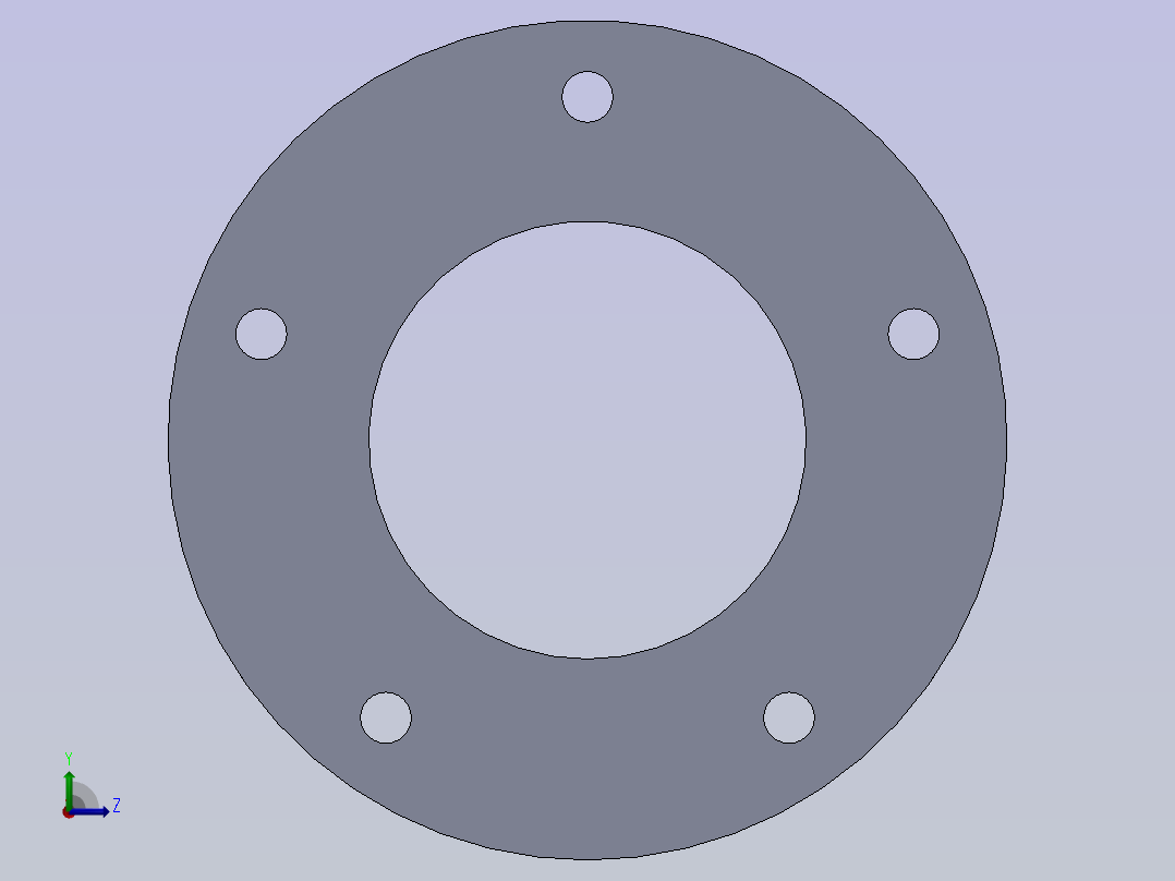 双作用气压缸左视图