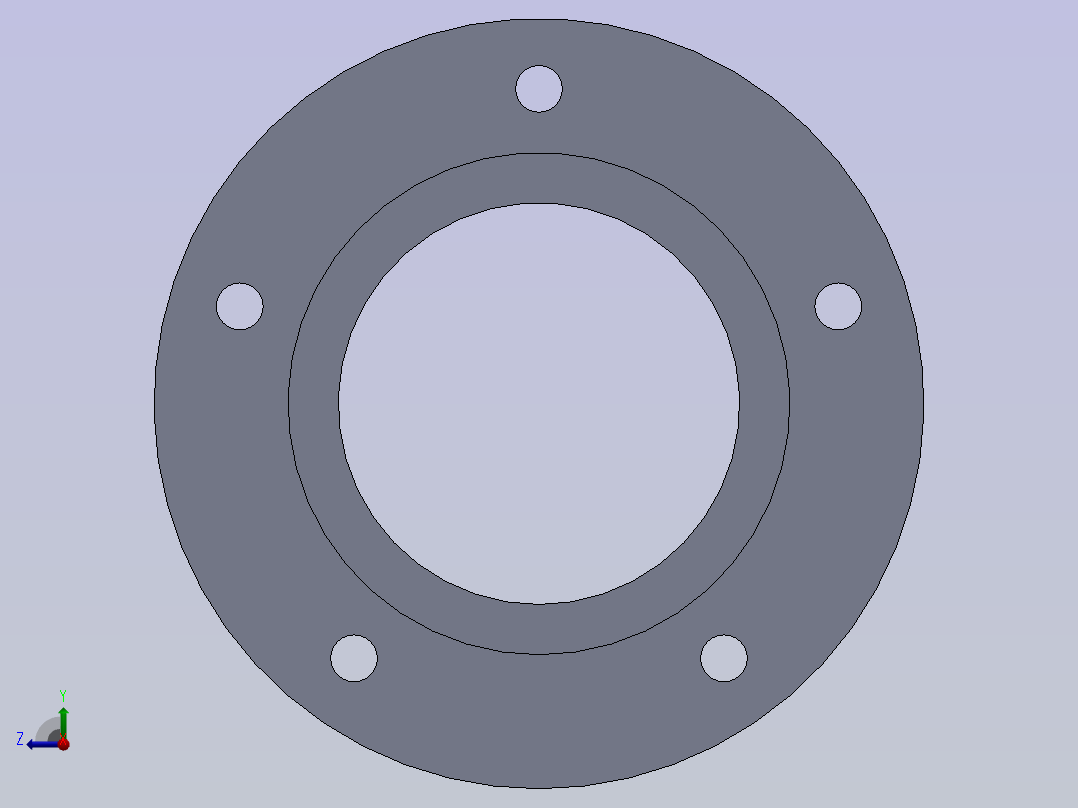 双作用气压缸右视图