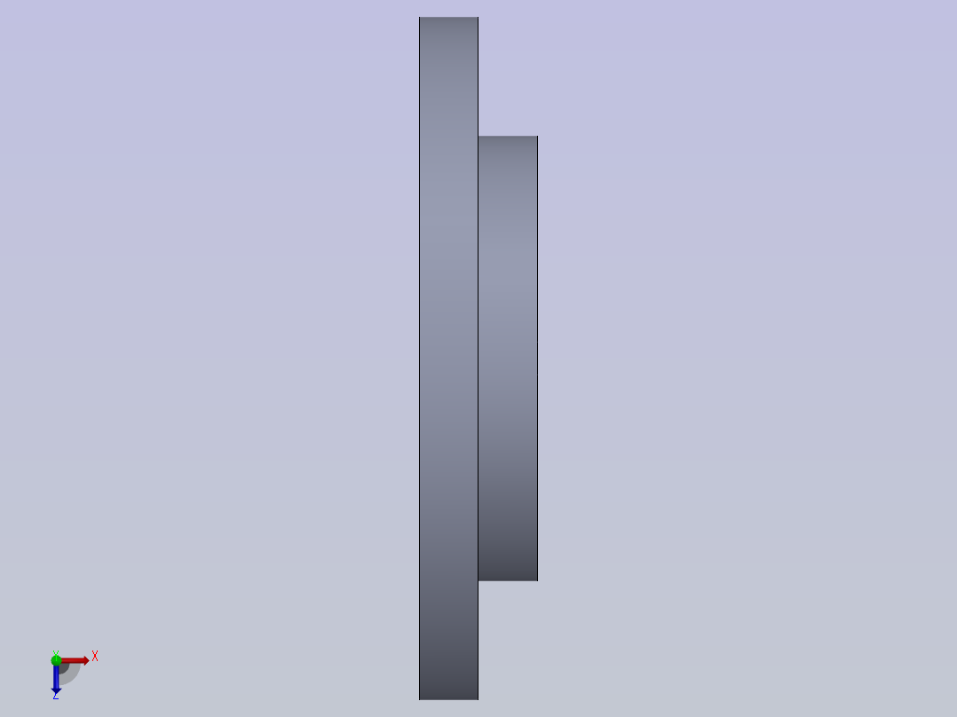 双作用气压缸俯视图