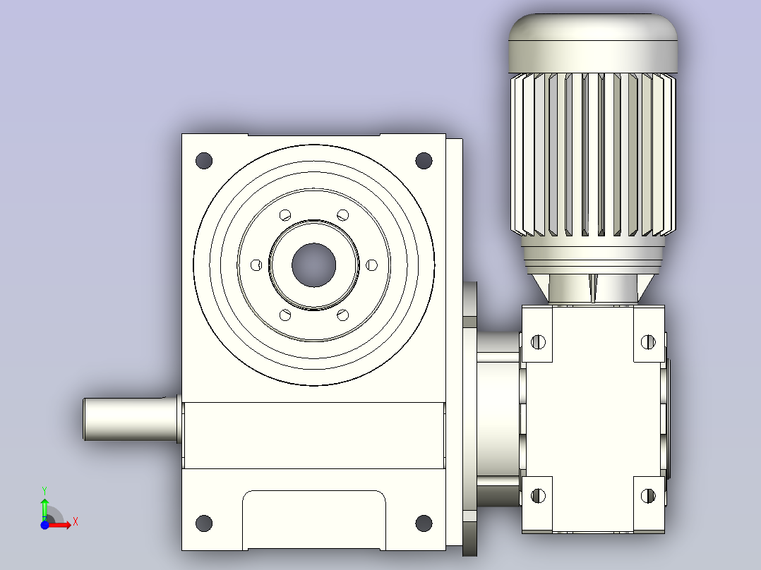 格图凸轮分割器 140DF-PACK-DJ-WF前视图