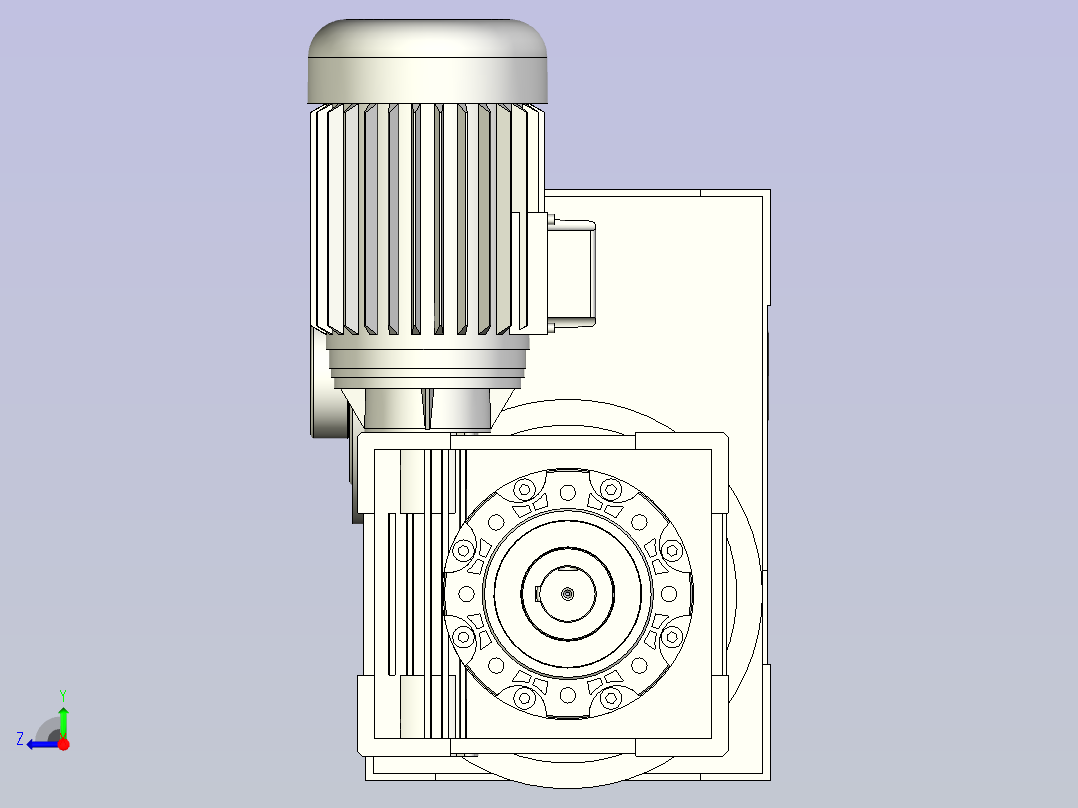 格图凸轮分割器 140DF-PACK-DJ-WF右视图