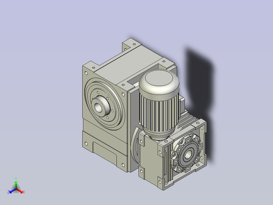 格图凸轮分割器 140DF-PACK-DJ-WF正等轴测图