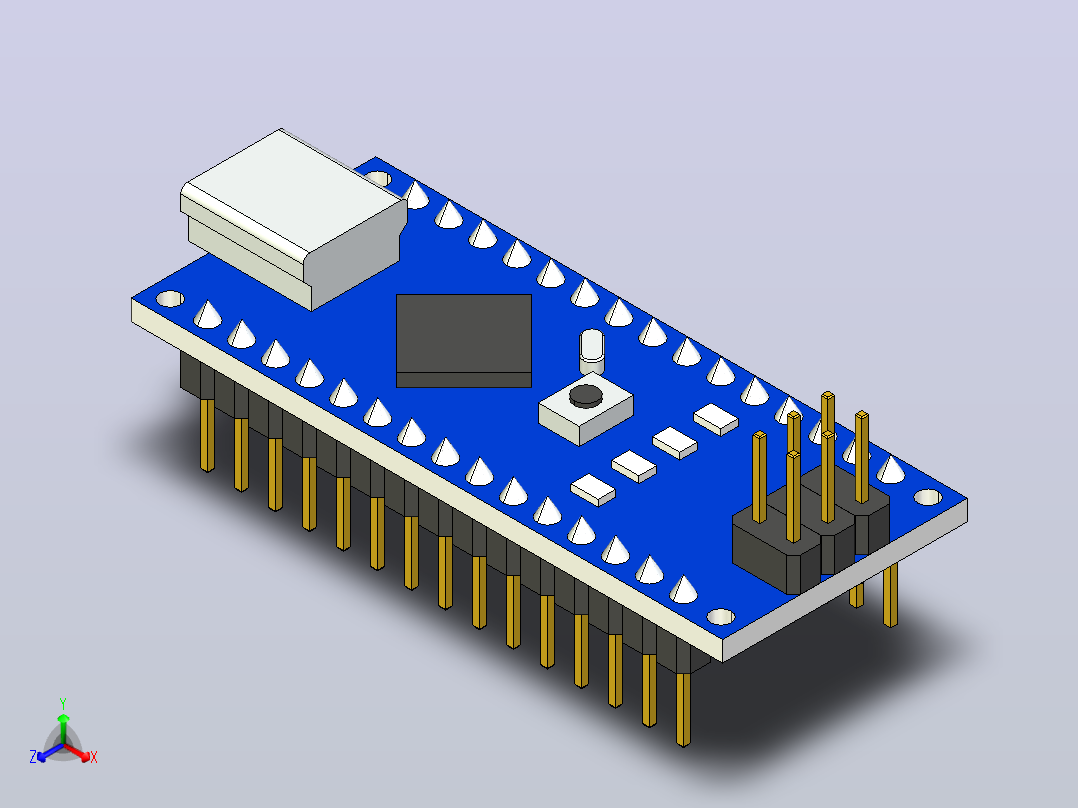 arduino nano 电路板主视图