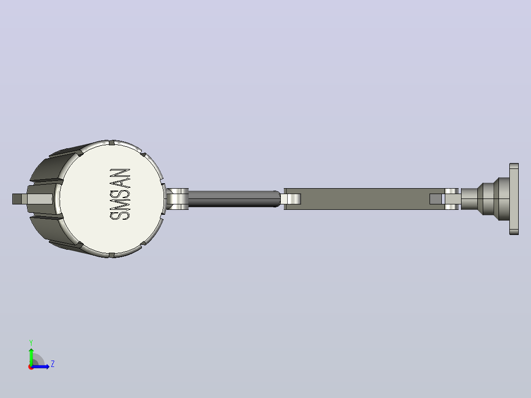 SM007-07-24-L机床工作灯照明灯左视图