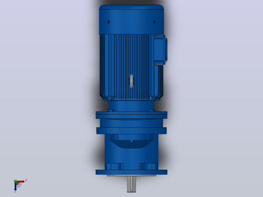 RXF57法兰轴伸式安装斜齿轮减速机RX57-Y0.25-4P-71-M1-0°-Φ160俯视缩略图
