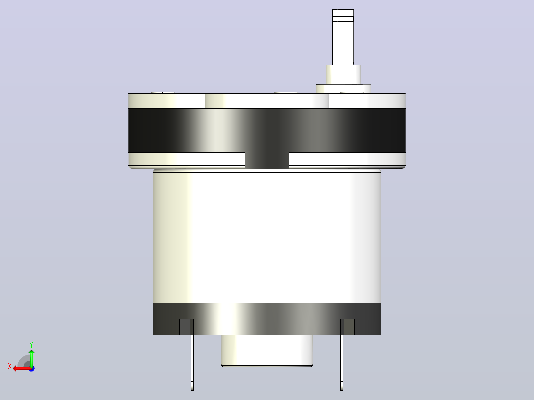 DFGB40(R) 永磁直流齿轮减速电机[DFGB40RI-100i]后视图