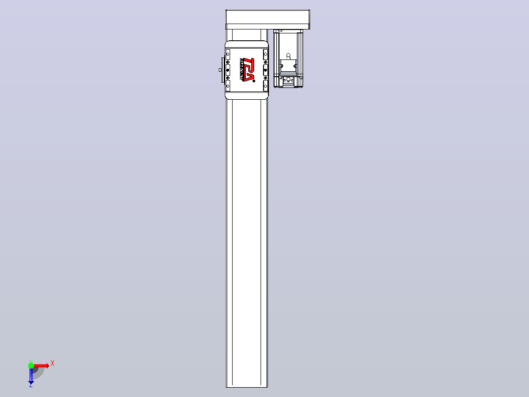 滚珠丝杠直线轴带导轨全封闭TPA-HCR-85D-1610C-L550-ML-C-P20-N3俯视图