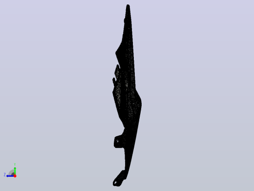 自行车右侧面板的3D原始扫描右视缩略图