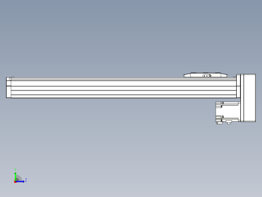 滚珠丝杠直线轴内置导轨TPA-GCR-80-1610C-L500-MP-M40-N3左视缩略图