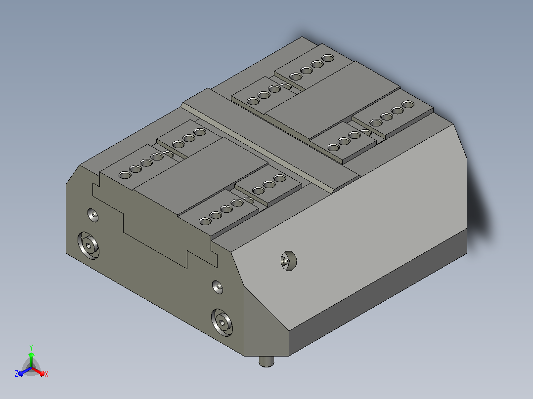 气动夹紧系统SCHUNK-0405510 KSP-F plus 250, 0主视图