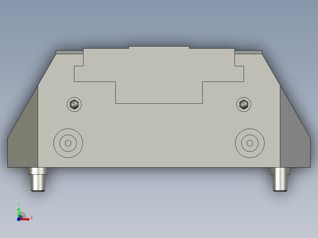 气动夹紧系统SCHUNK-0405510 KSP-F plus 250, 0前视图