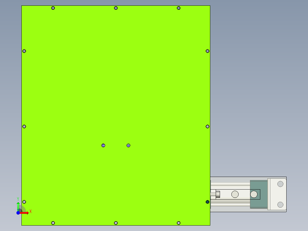 导通治具检测产品前视图