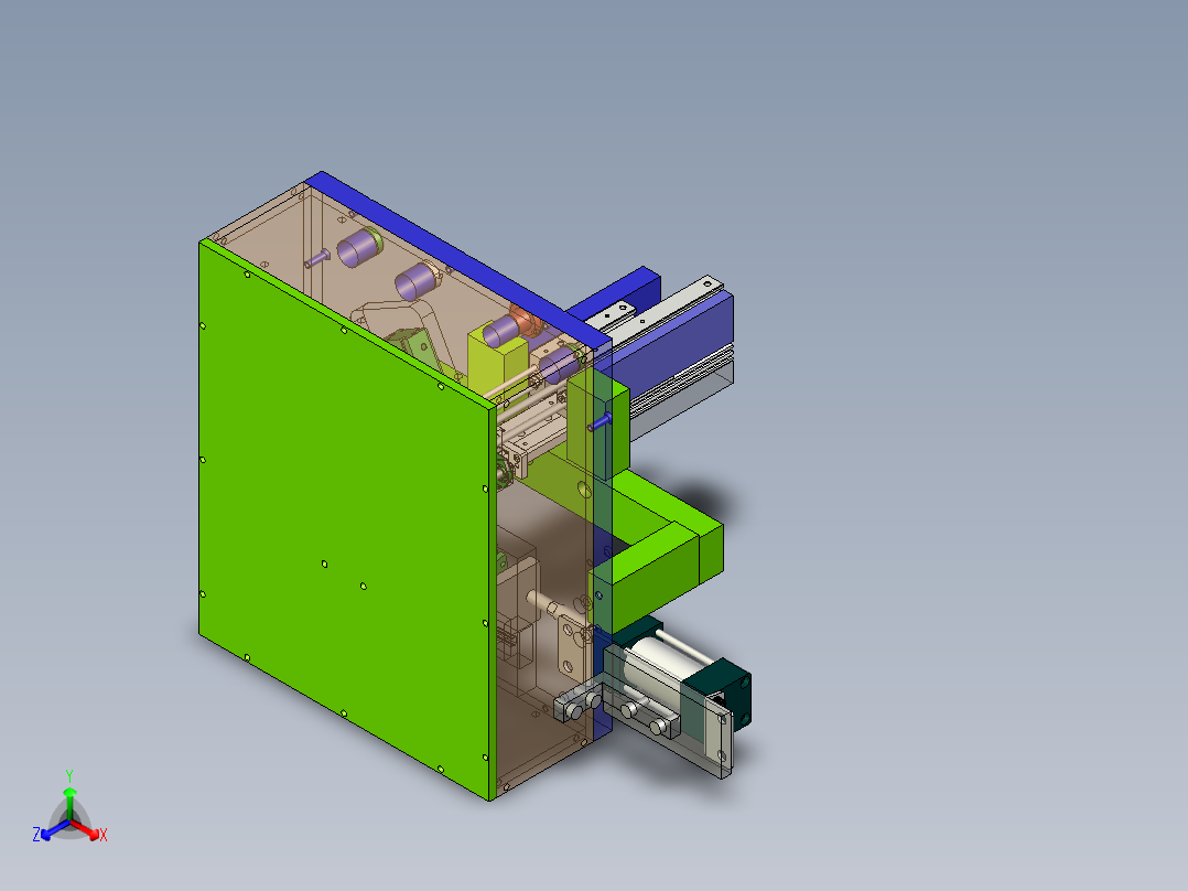 导通治具检测产品正等轴测图
