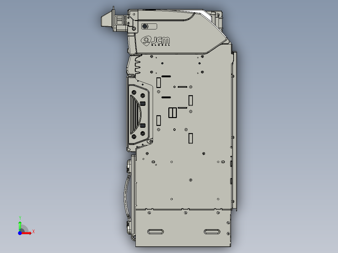 纸币机3D模型前视图