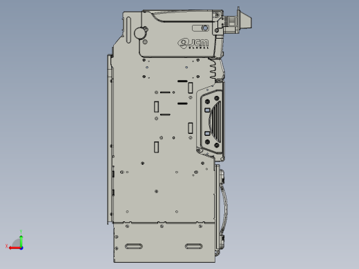 纸币机3D模型后视缩略图