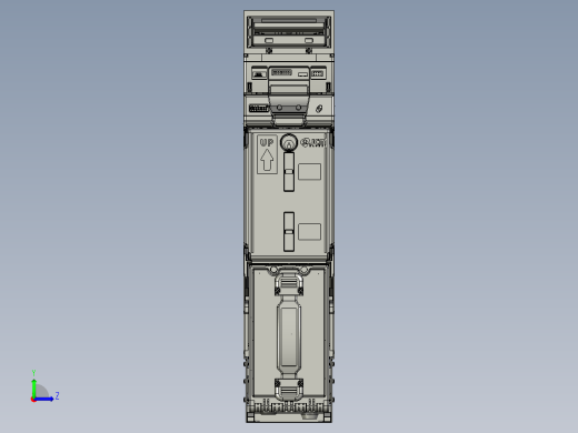 纸币机3D模型左视缩略图