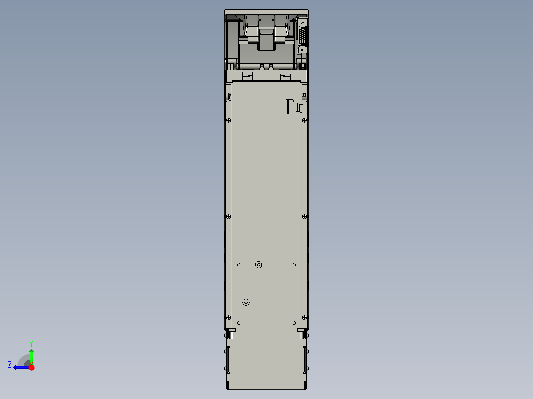 纸币机3D模型右视图