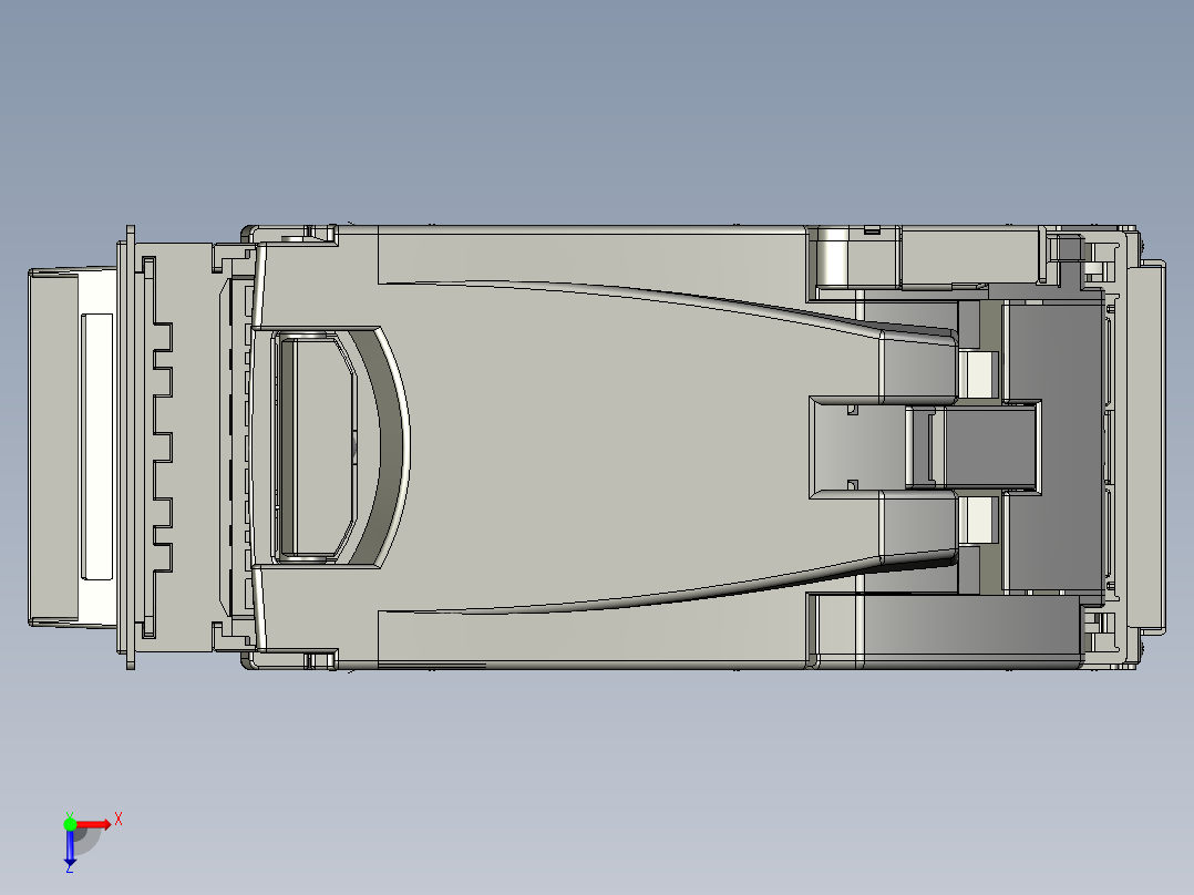纸币机3D模型俯视图