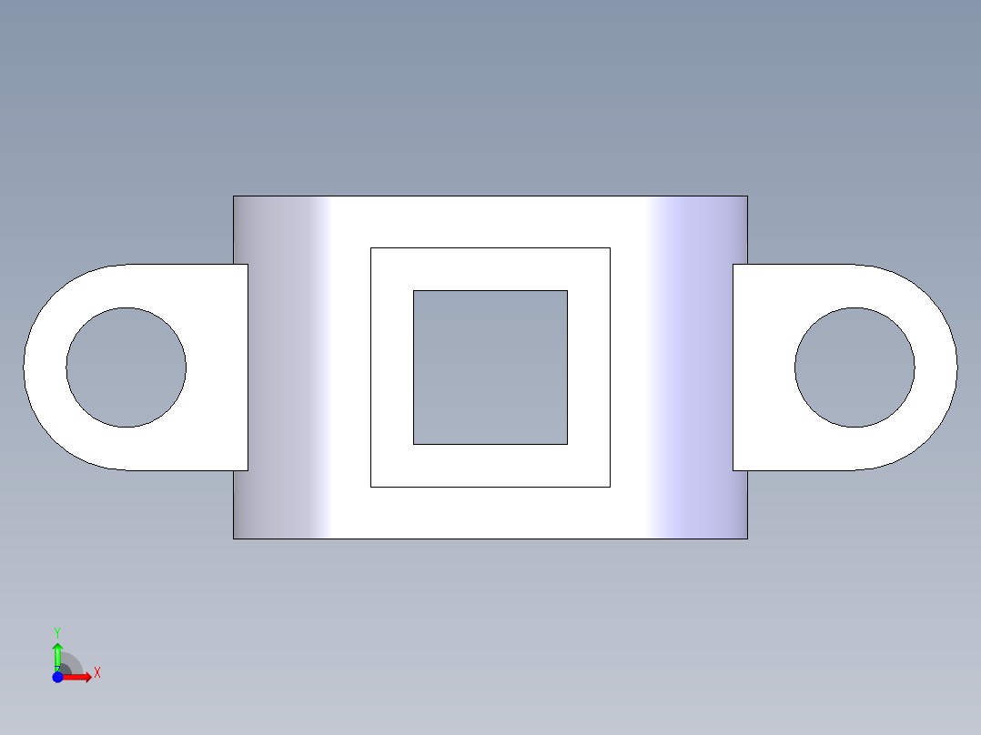 通风口上盖前视图