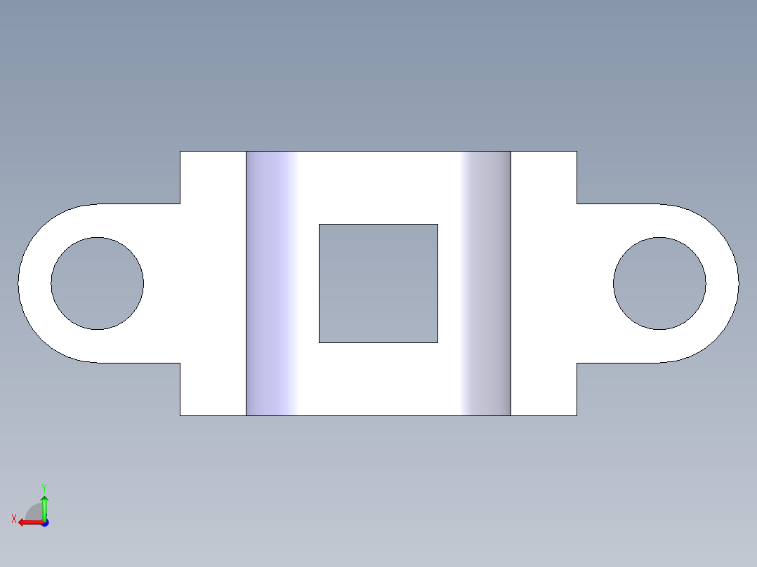 通风口上盖后视图