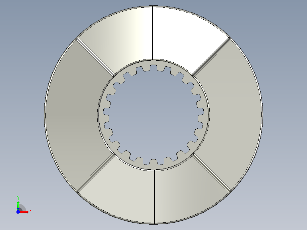 汽车离合器模型前视图