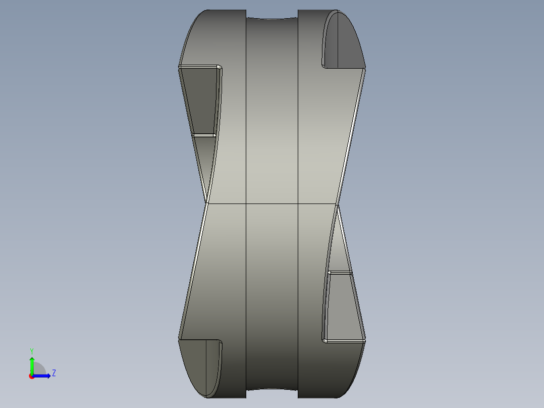 汽车离合器模型左视图