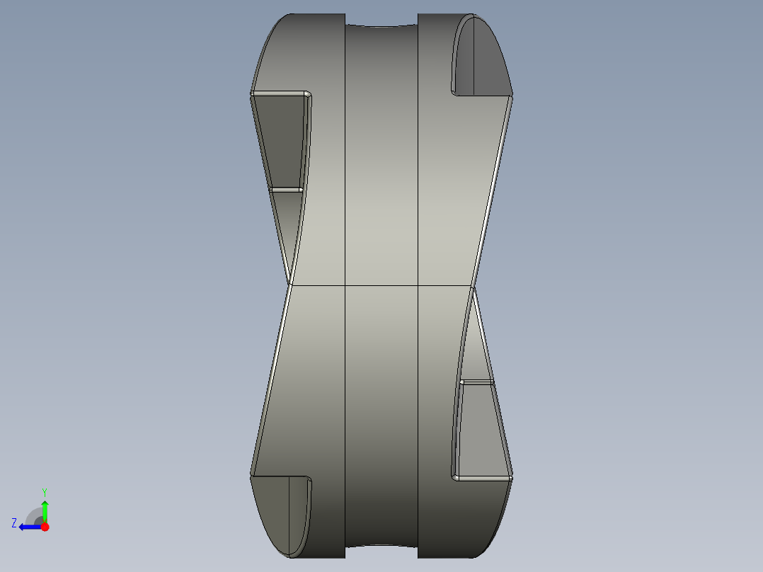 汽车离合器模型右视图