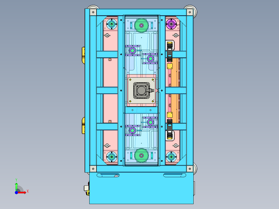 双丝杆热铆焊接机前视图