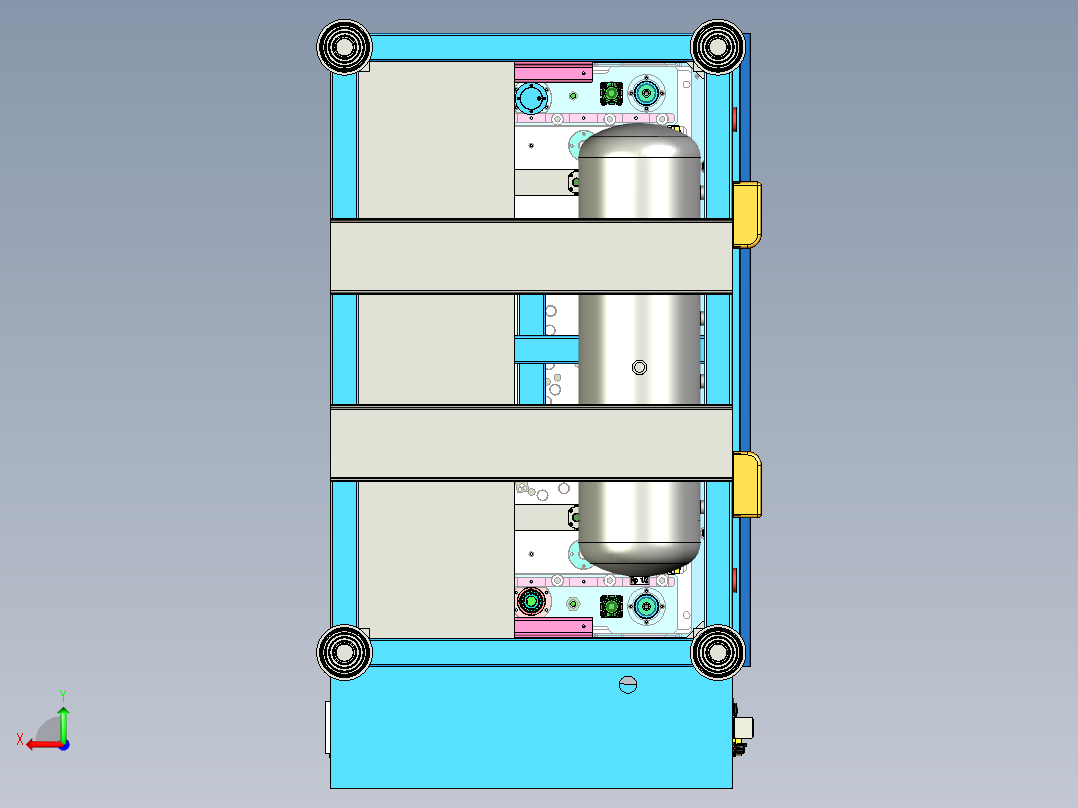双丝杆热铆焊接机后视图