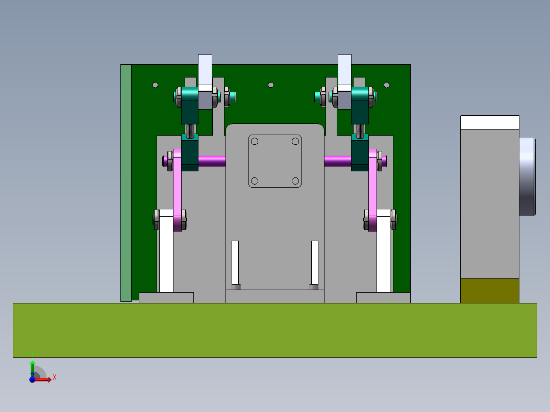 JSS5B0105齿轮箱的机械制造前视图