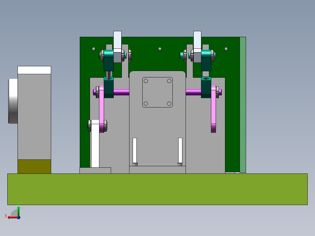 JSS5B0105齿轮箱的机械制造后视图