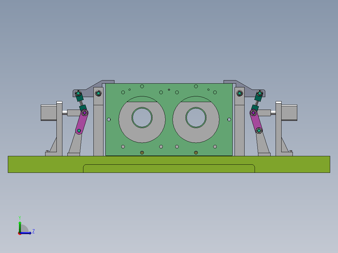 JSS5B0105齿轮箱的机械制造左视图