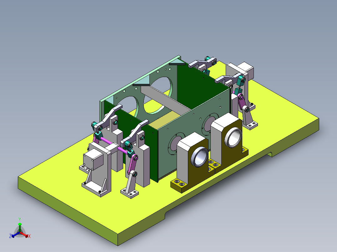 JSS5B0105齿轮箱的机械制造正等轴测图