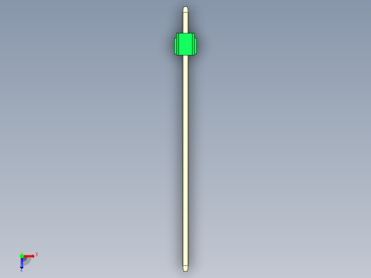 彩色公头100mil（2.54mm）系列-DS1021_green_1x01p_100mil_Type43_rev1.0俯视缩略图
