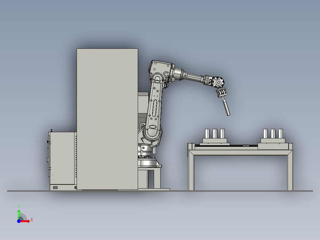 水龙头打磨前视图