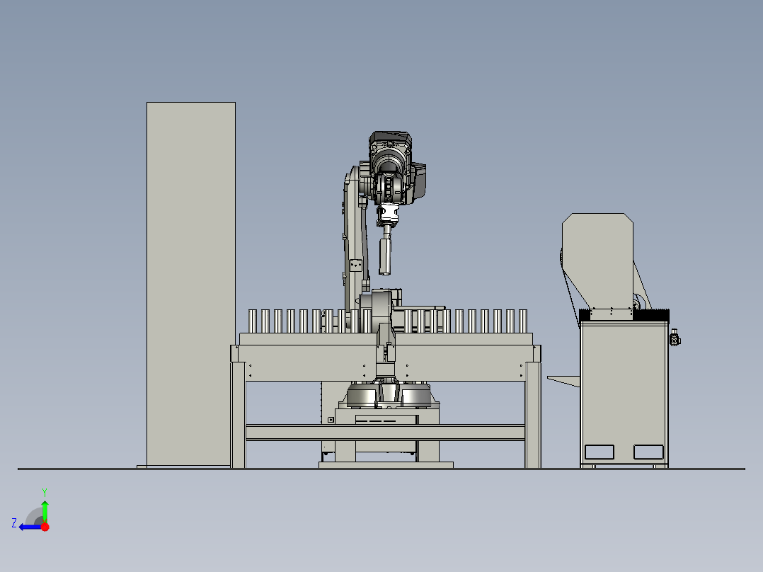 水龙头打磨右视图