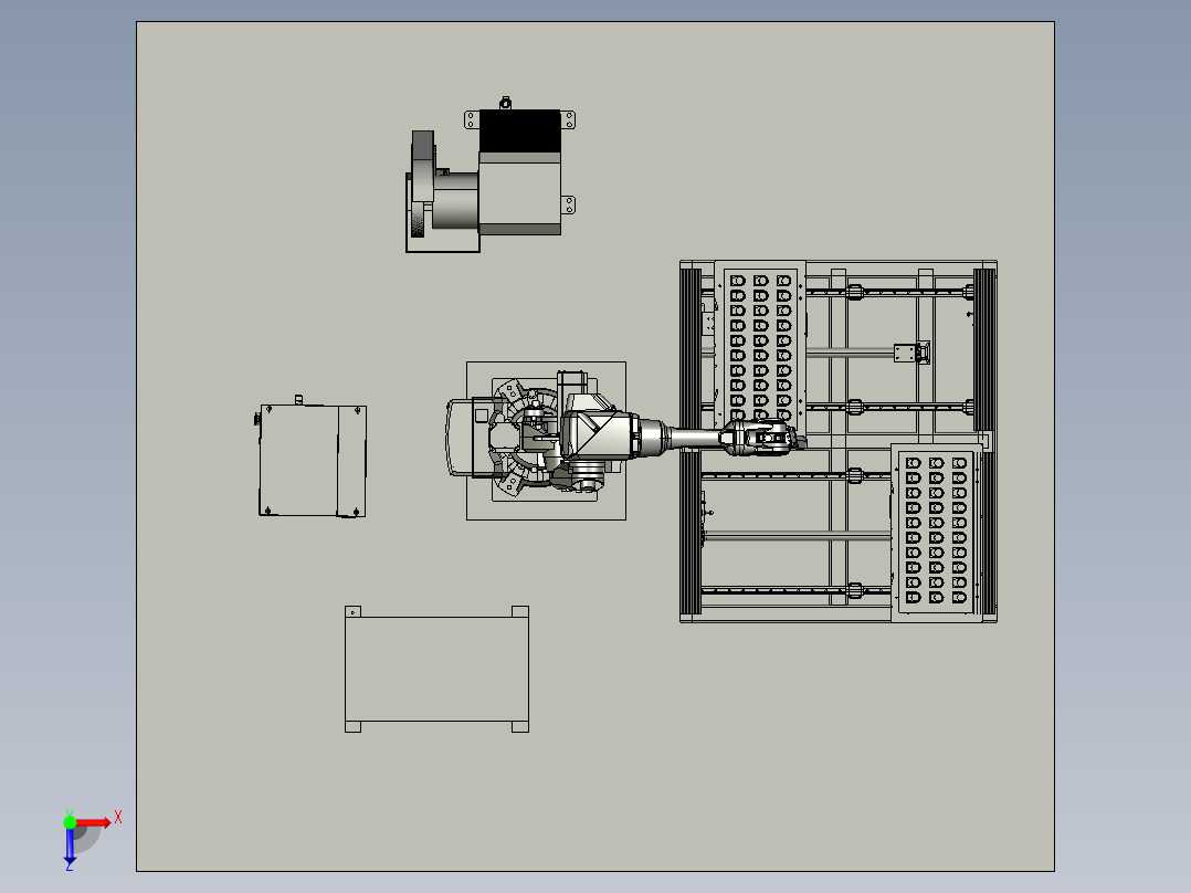 水龙头打磨俯视图