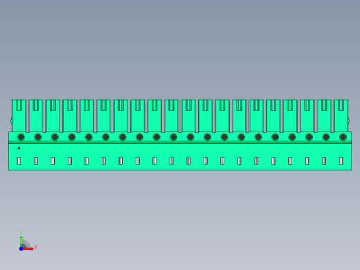 DEGSON 15EDG 系列 3.5mm 插拔式接线端子 FullPack-15EDGA-3.5-20P-14-00AH前视缩略图