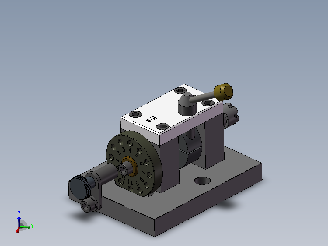CNC数控夹具类手动分度头