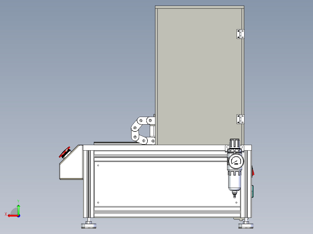 影像显示板按键检测机后视图