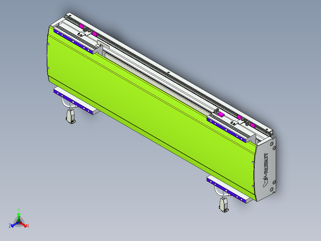 威洛博VL系列3d模型模组2VL22H2Y-S500主视图