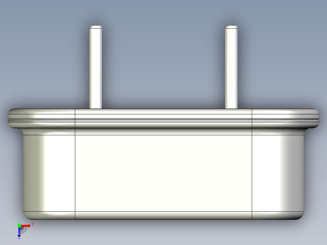 无源元件封装-HC-49S俯视图