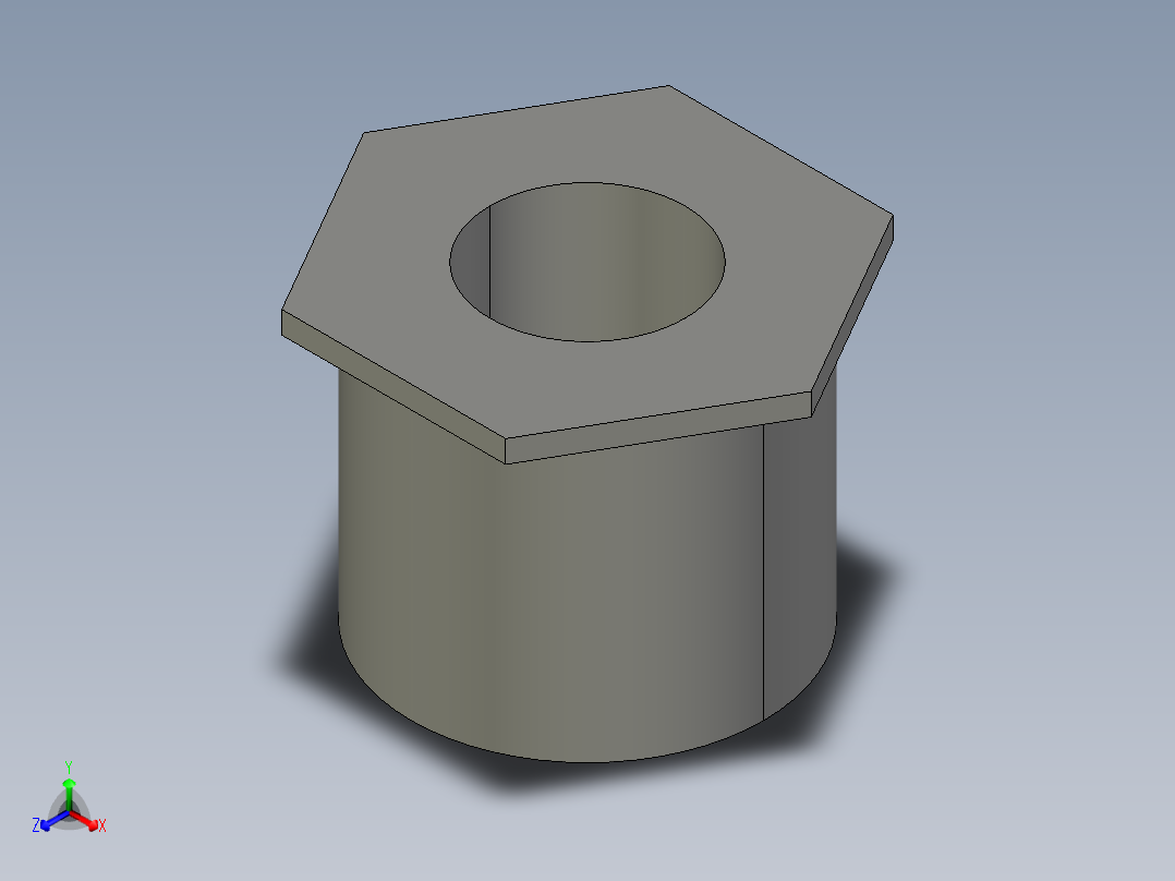 船舶管路系统SeaCor_ReducerBushing_SxSPIG_37J137210_1.5in x 0.75in主视图