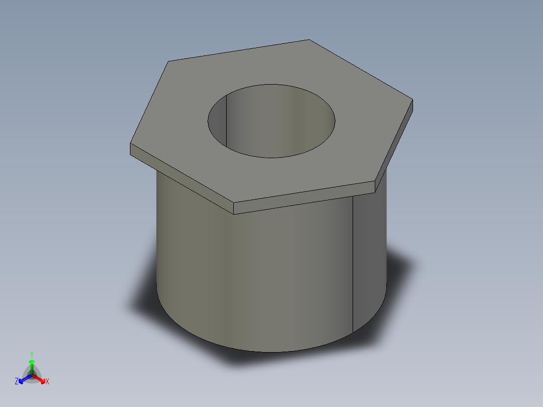 船舶管路系统SeaCor_ReducerBushing_SxSPIG_37J137210_1.5in x 0.75in正等轴测图