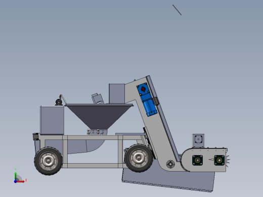 道路清粪清理车三维SW模型==1280370前视缩略图