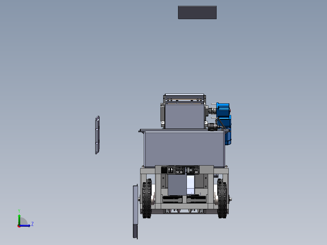 道路清粪清理车三维SW模型==1280370左视图